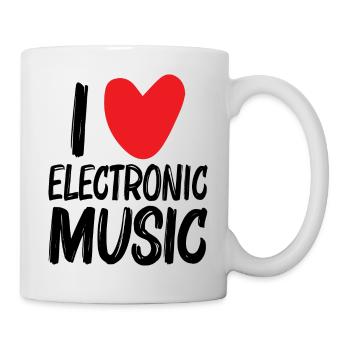 I Love Electronic Music - Tasse - Weiß - Rechts