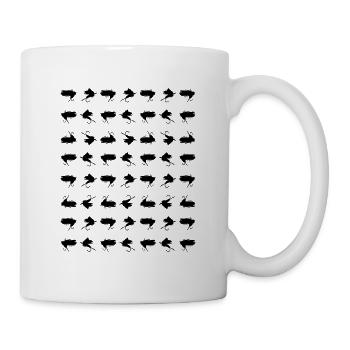 Fly fishing bait flies pattern - Mug - white - Right