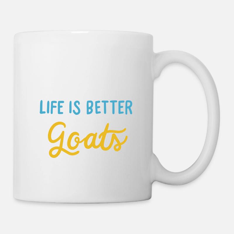 Goat - Life is better with goat goat - Mug - white
