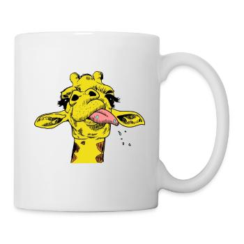 Giraffe Giraffen Wildtiere Afrika Serengeti Safari - Tasse - Weiß - Rechts