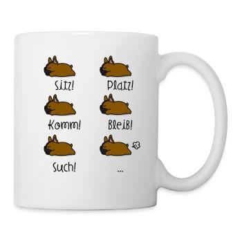 French Bulldog Orders - Mug - white - Right