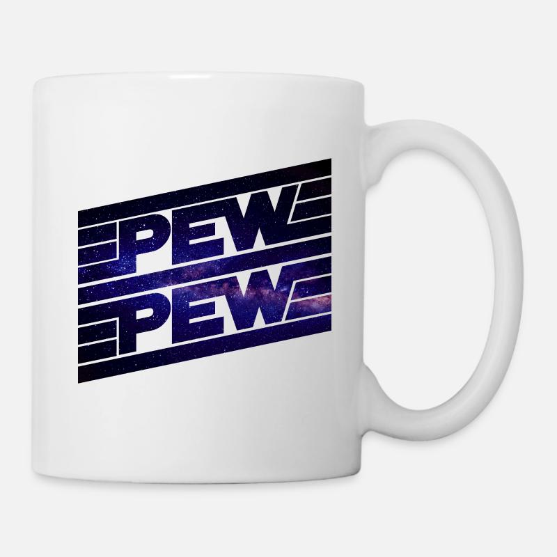 Pew Pew Sci Fi - Tasse - Weiß