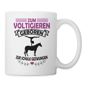 Voltigieren - Tasse - Weiß - Rechts
