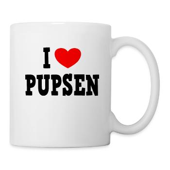 I LOVE PUPSEN - Furzen Blähungen - Tasse - Weiß - Rechts