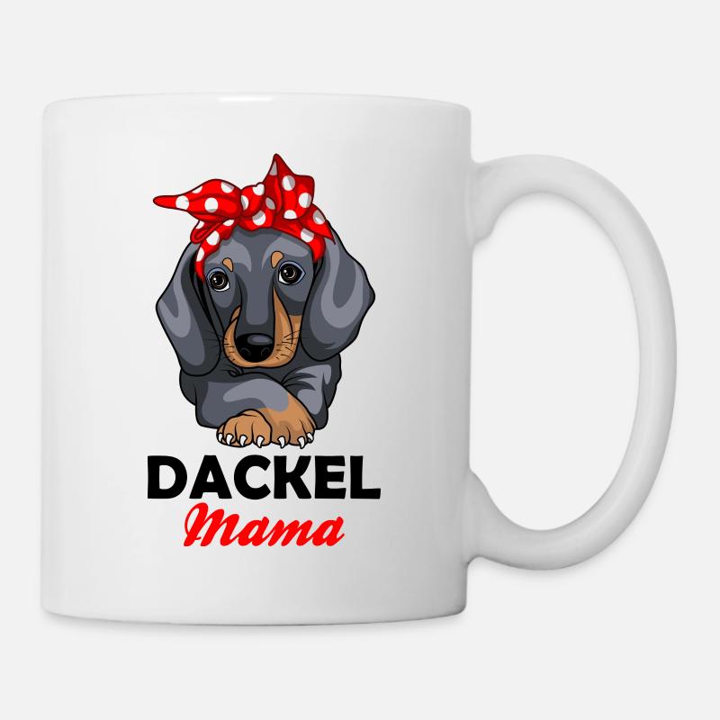 Dackel Mama - Tasse - Weiß