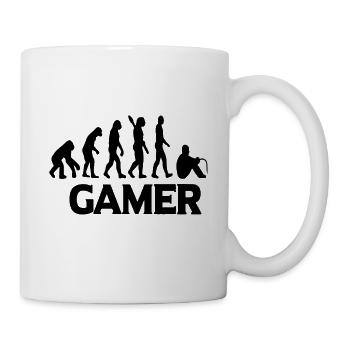 Gamer Gaming Evolution Gaming Gamer Gamer - Tasse - Weiß - Rechts