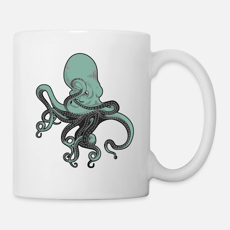 Octopus Octopus Octopus Seafood Calamaris - Mug - white