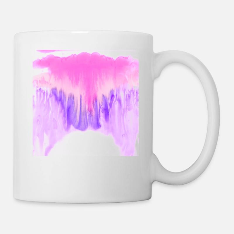 Aparell avec aquarelle rose et bleu - Mug blanc - blanc