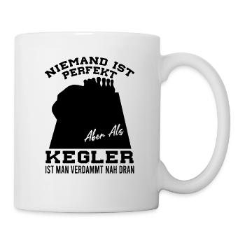 Kegel Spruch - Tasse - Weiß - Rechts