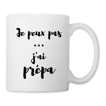 Je peux pas j'ai prepa - Mug blanc - blanc - Droite