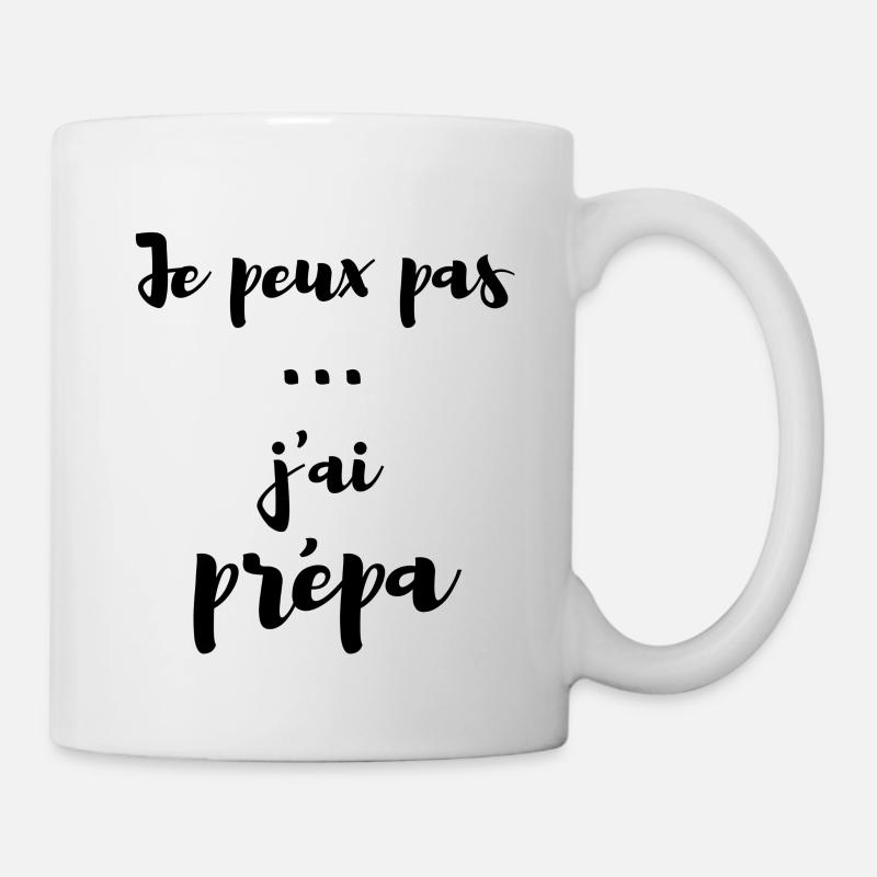 Je peux pas j'ai prepa - Mug blanc - blanc