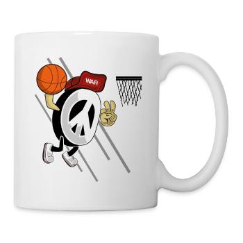 Basketball de la paix - Mug blanc - blanc - Droite