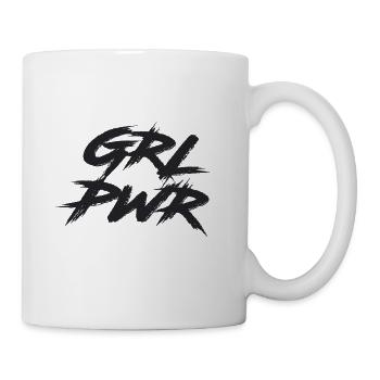Girl Power, grl pwr - Mug - white - Right