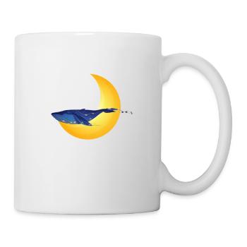 Si tu m'aimes laisse moi dormir baleine - Mug blanc - blanc - Droite