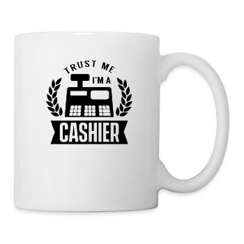 Cashier cashier cashier receipt - Mug - white - Right