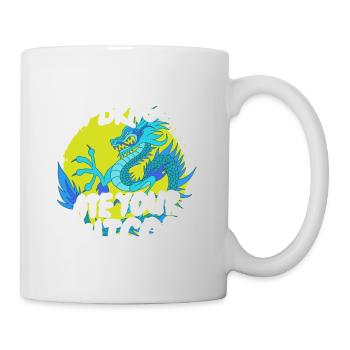 Sorry My Dragon Ate Your Unicorn Funny - Tasse - Weiß - Rechts
