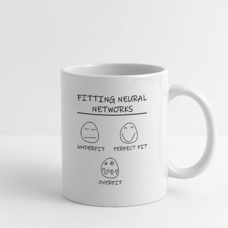 Datascience: Ajustement de modèle de réseaux neuronaux (noir) Mug blanc