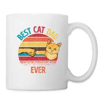 Best Cat Dad Ever Best Cat Dad Dad Kitten - Mug - white - Right