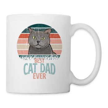 Best Cat Dad Ever Best Cat Dad Dad Kitten - Mug - white - Right