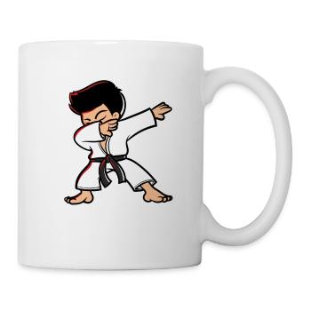 Karate Taekwondo Dabbing Junge Lustig Dab - Mug - white - Right