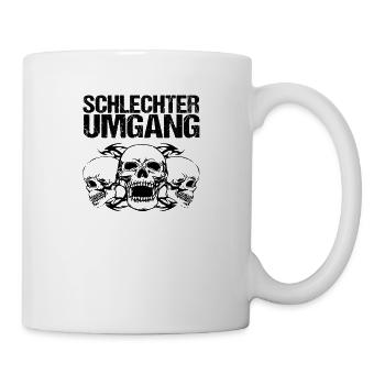 schlechter Umgang. Cool. Statement. - Tasse - Weiß - Rechts