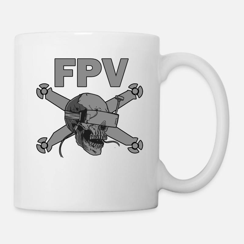 Pilote de drone FPV idée cadeau - Mug blanc - blanc