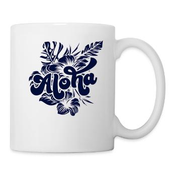 Aloha Hibiscus Hawaii - Tasse - Weiß - Rechts