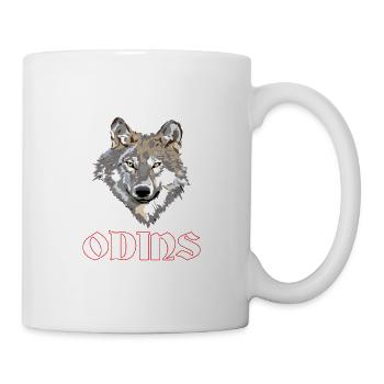 lieber ein Wolf Odins als ein Lamm Gottes! - Tasse - Weiß - Rechts