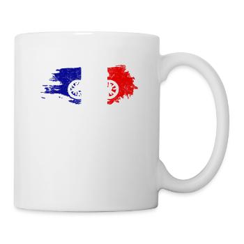 Cycling race France for road cyclists - Mug - white - Right