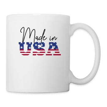 Fabriqué aux USA - Mug blanc - blanc - Droite