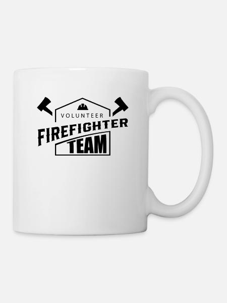 Freiwillige Feuerwehr Team - Tasse - Weiß