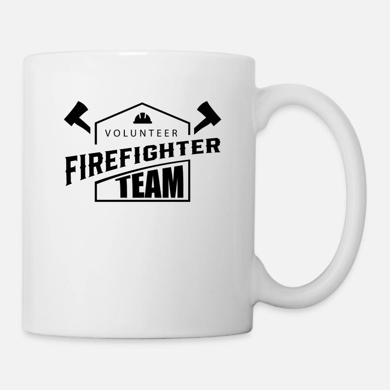 Freiwillige Feuerwehr Team - Tasse - Weiß
