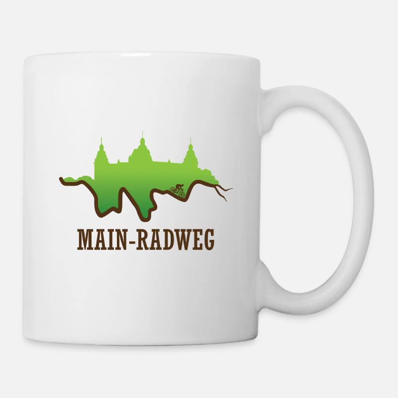 Main-Radweg - Tasse - Weiß