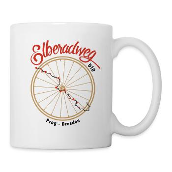 Elberadweg - Prag - Dresden - Tasse - Weiß - Rechts