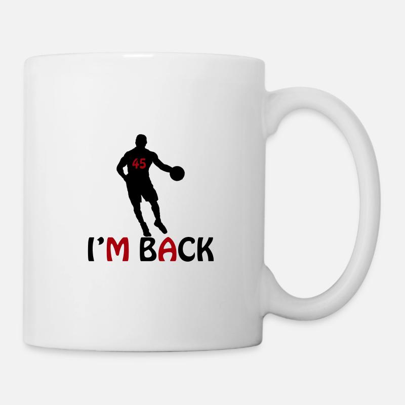 Jordan I'm back 45 t-shirt Michael Jordan is back - Mug blanc - blanc