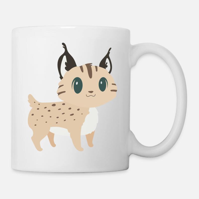 Lynx doux - Mug blanc - blanc