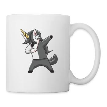Dabbing unicorn - Mug - white - Right