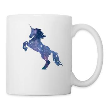 Unicorn gift with stars space outer space - Mug - white - Right