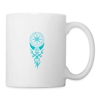 Aegishjalmur runes odin noeuds celtiques noeud cadeau - Mug blanc - blanc - Droite