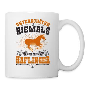 Haflinger - Tasse - Weiß - Rechts