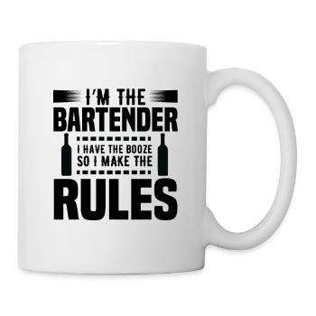 Ich bin der Barkeeper - Tasse - Weiß - Rechts