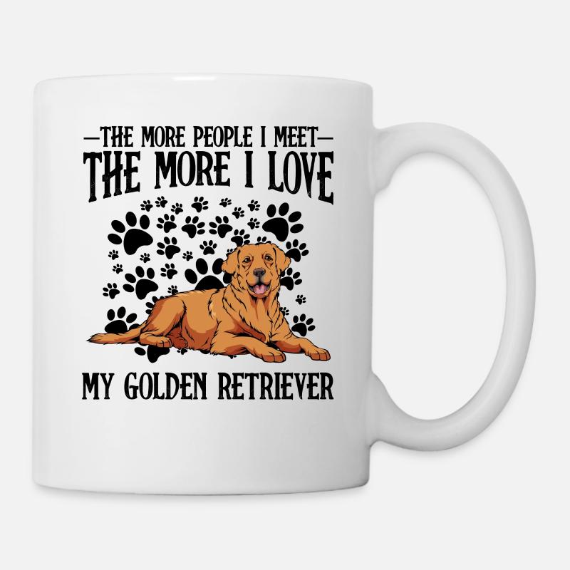 Golden retriever - Mug blanc - blanc