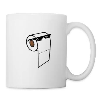 Show-off de papier toilette - Mug blanc - blanc - Droite