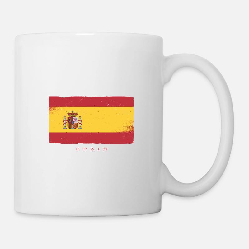 Spanische Flagge - Tasse - Weiß