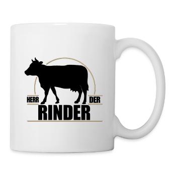 Herr der Rinder - Tasse - Weiß - Rechts