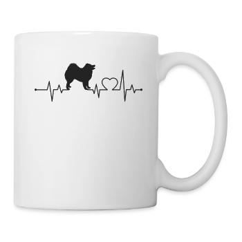 Samoyed heartbeat - Mug - white - Right