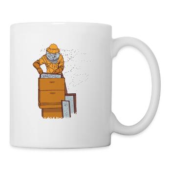 Imker Biene Honig - Tasse - Weiß - Rechts