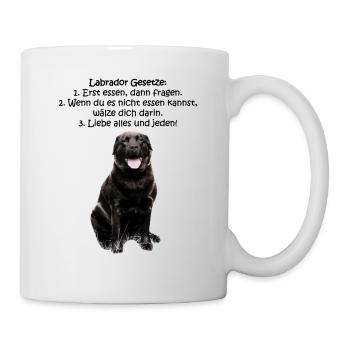 Die Gesetze eines Labradors - Tasse - Weiß - Rechts