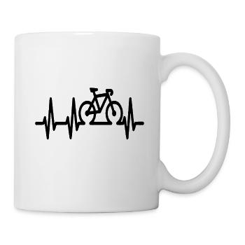 Bicycle cyclist cyclist racing cyclist - Mug - white - Right