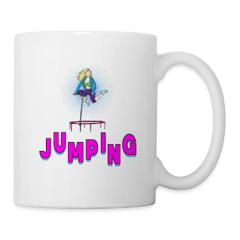 Saut trampoline jumpstyle hopping sport - Mug blanc - blanc - Droite